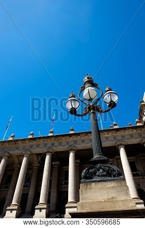 Melbourne Parliament At The Spring Street In Australia