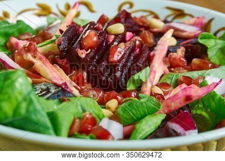 Sukkot Salad, Traditional Ashkenazic Israel  Recipe Close Up