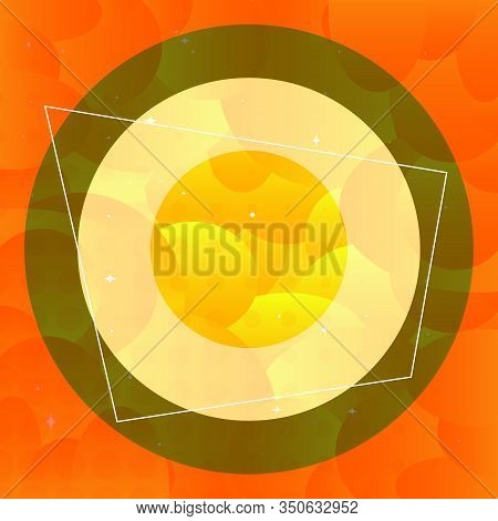Vector Illustrated Abstract Background. Design With Geometric Circles.