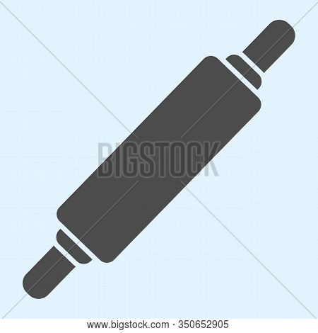Rolling Pin Solid Icon. Cooking Bakery Food, Dough Cylinder Roller. Home-style Kitchen Vector Design