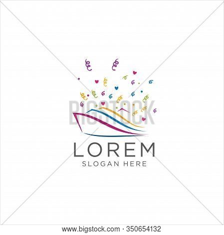 Party Cruise Logo Stock Illustration . Cruise Logo Design.