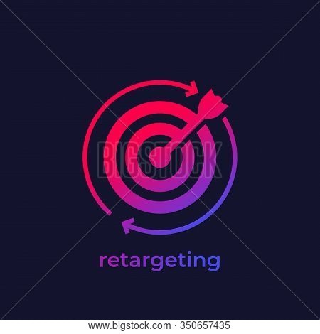 Retargeting, Digital Marketing Vector Icon, Eps 10 File, Easy To Edit