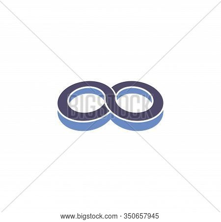 Infinity Sign Icon On Background For Graphic And Web Design. Creative Illustration Concept Symbol Fo