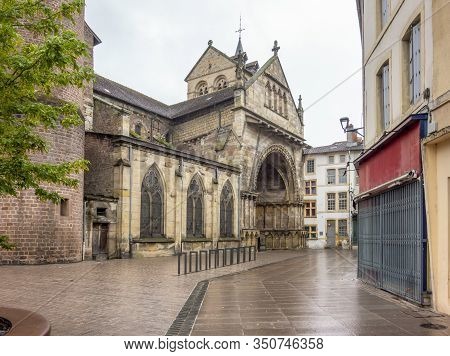 Scenery Around Saint-maurices Basilica In Epinal, The Capital City Of The Vosges Departmend In Franc