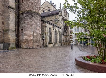 Scenery Around Saint-maurices Basilica In Epinal, The Capital City Of The Vosges Departmend In Franc