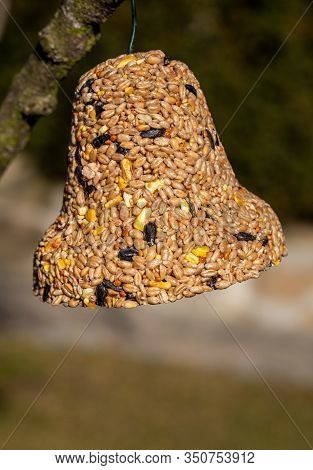 Bell From Various Grains, A Delicacy For All The Birds In The Garden