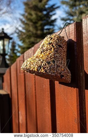 Bell From Various Grains, A Delicacy For All The Birds In The Garden