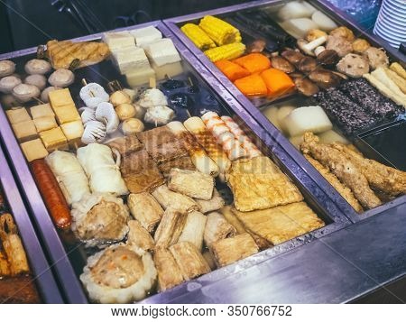 Oden Tofu Fish Ball Japanese Hot Pot Dish Japanese Food Food Stall Winter Season