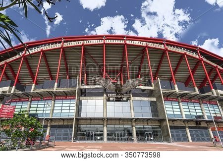 Lisboa, Portugal - April 2018: View On Estadio Da Luz Arenas