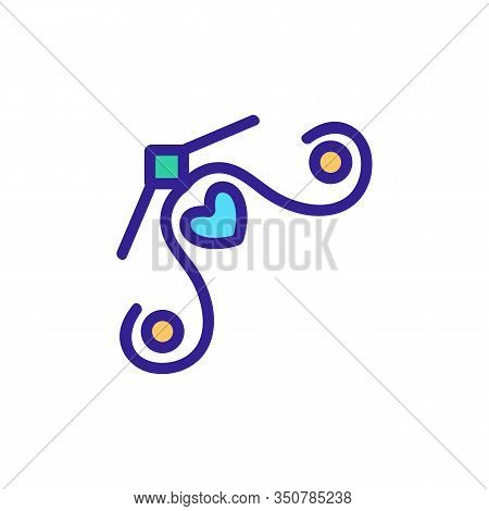 Border Corner Frame Is The Vector Icon. Thin Line Sign. Isolated Contour Symbol Illustration