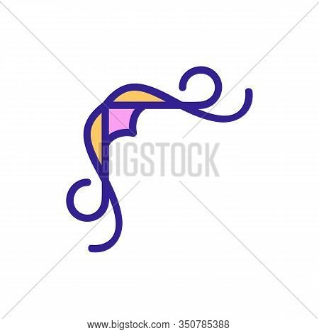 Border Corner Frame Is The Vector Icon. Thin Line Sign. Isolated Contour Symbol Illustration