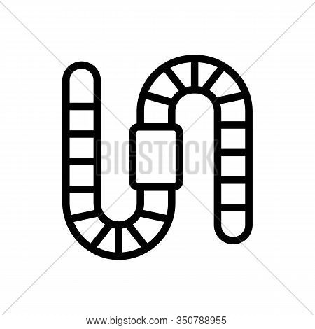 Worm Icon Vector. Thin Line Sign. Isolated Contour Symbol Illustration