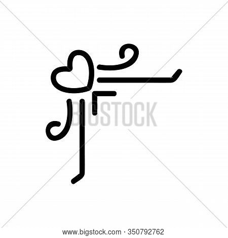 Border Corner Frame Is The Vector Icon. Thin Line Sign. Isolated Contour Symbol Illustration
