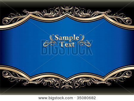 Design del telaio oro vintage