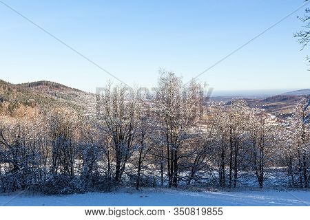 Winter Mountains On A Bright Sunny Day
