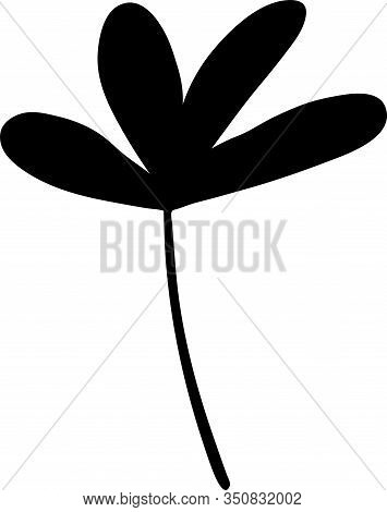 Abstract Doodle Single Floral Element For Decoration Patterns, Wrapping Paper, Wallpaper, Cards, Inv