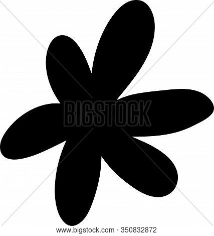 Abstract Doodle Single Floral Element For Decoration Patterns, Wrapping Paper, Wallpaper, Cards, Inv