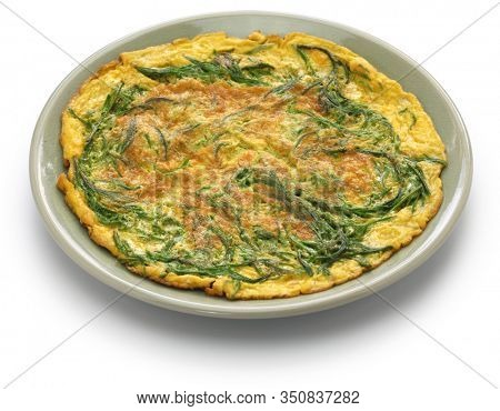 Kai Jeow Cha Om, , Thai omelette with acacia leaves