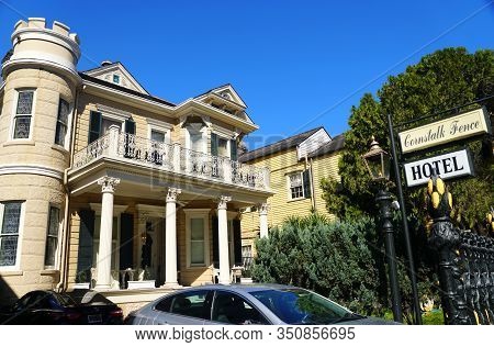 New Orleans, Louisiana, U.s.a - February 7, 2020 - The View Of Cornstalk Fence Hotel During The Day