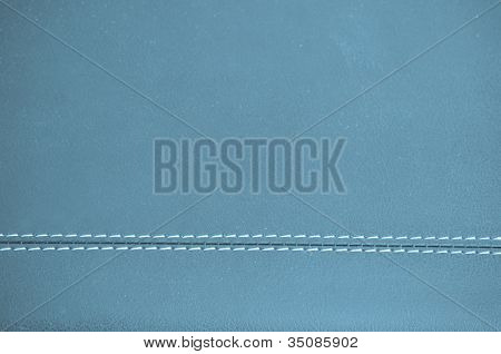In pelle blu