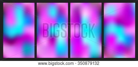 Trendy Minimalistic Fluid Blurred Gradient Background. Modern Backdrop For Poster, Brochure, Adverti