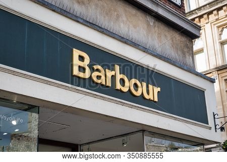Windsor, Uk- Feb 10, 2020: Barbour Clothing Store  In The Town Of Windsor