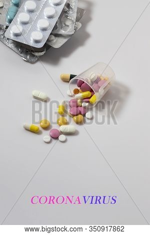Coronavirus Treatment Concept. 2019 Nkov Coronavirus Originating In Wuhan, China.