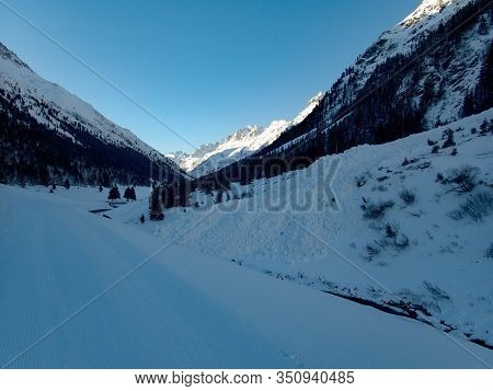 Skitouring Paradise Silvretta Mountains In Austria
