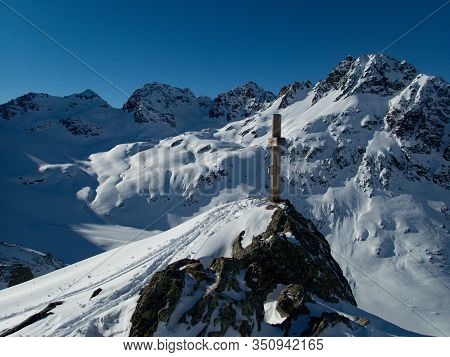 Skitouring Paradise Silvretta Mountains In Austria