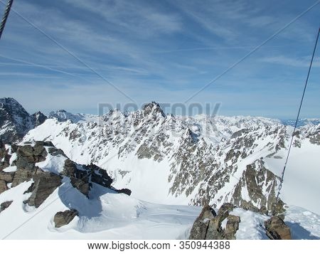 Skitouring Paradise Silvretta Mountains In Austria
