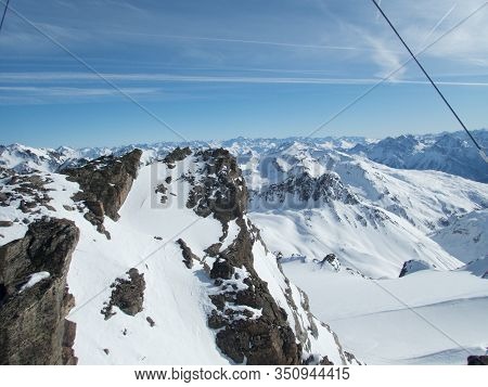 Skitouring Paradise Silvretta Mountains In Austria