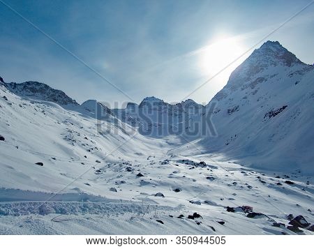 Skitouring Paradise Silvretta Mountains In Austria