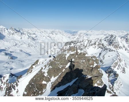 Skitouring Paradise Silvretta Mountains In Austria