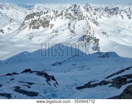 Skitouring Paradise Silvretta Mountains In Austria