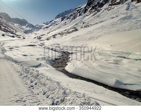 Skitouring Paradise Silvretta Mountains In Austria