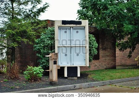 Drive Thru Menu Reader Board And Speaker For An Out Of Business Fast Food Restaurant