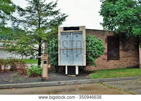 Drive Thru Menu Reader Board And Speaker For An Out Of Business Fast Food Restaurant