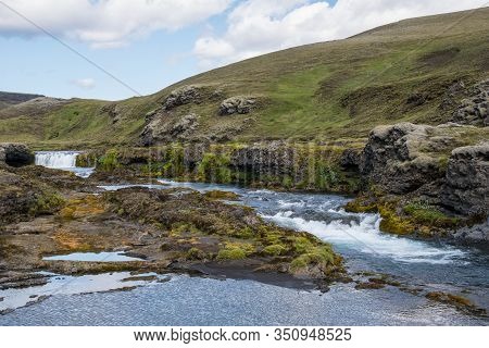 River Nordari Ofaera In Eldgja In South Iceland