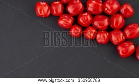 Ripe, Red Cherry Tomatoes Of The Confetto Variety