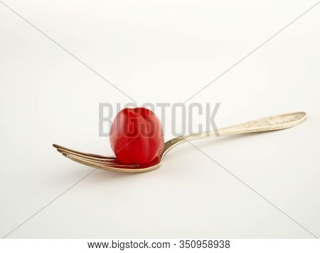 Ripe, Red Cherry Tomatoes Of The Confetto Variety
