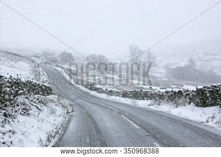 Snow Storm On The Kirkstone Pass In The Lake District