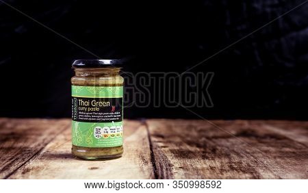 Perth, Scotland - 11 November 2019: Thai Green Curry Paste