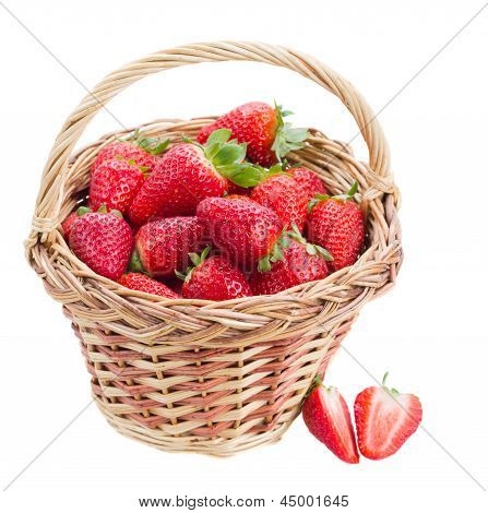 strawberry in basket