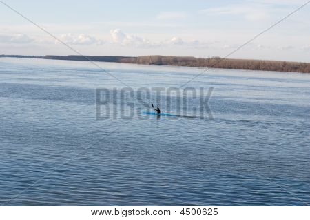 Kajak In de rivier