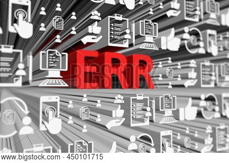Err Concept Blurred Background 3d Render Illustration
