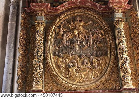 Interiors Of Beaulieu Church, Correze, France