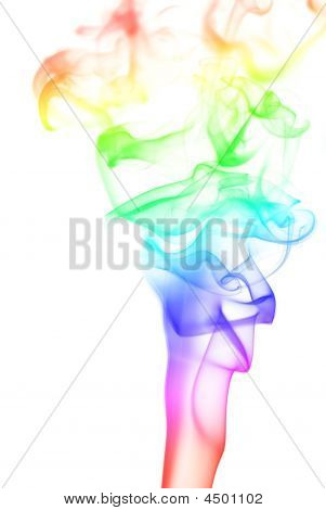 彩虹烟柱