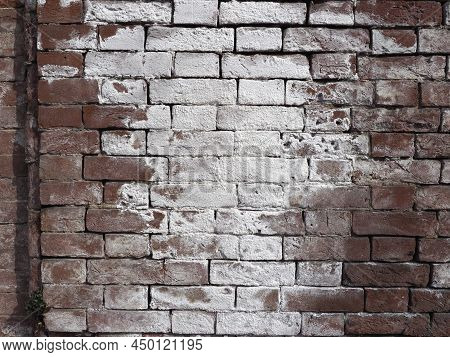 Efflorescence On Brick Wall
