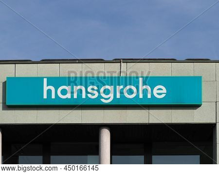 Turin, Italy - Circa February 2022: Hansgrohe Storefront Sign