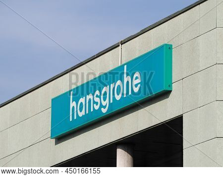 Turin, Italy - Circa February 2022: Hansgrohe Storefront Sign